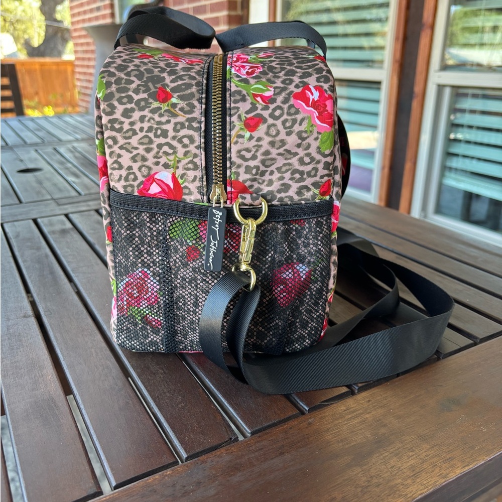 Betsey Johnson Floral Leopard Print Lunch Bag - NWT - Picture 3 of 6